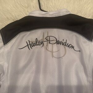Harley-Davidson Black and White  Mesh Summer Riding Jacket